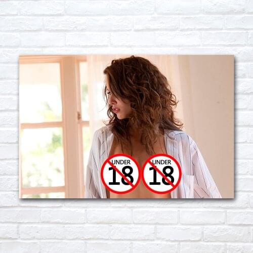 Young Girl Canvas Painting Hot Model Posters and Prints Wall Art Picture for Living Room Decor No Frame