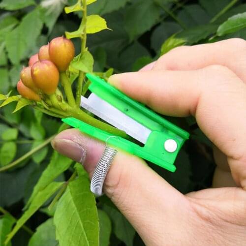 Mini Garden Pruner Fruit Picking Device Multifunction Thumb Knife Safe Fruit Blade Tool Cutting Blade Rings Finger Protector