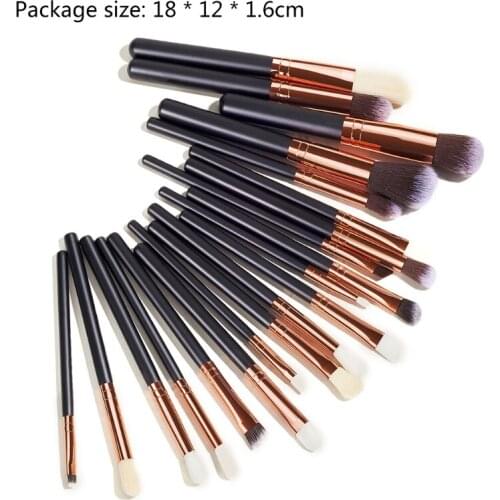 Q1QD 20pcs Professional Makeup Brush Set for Face Foundation Contour Eyeshadow Eyebrows Cosmetic Tools