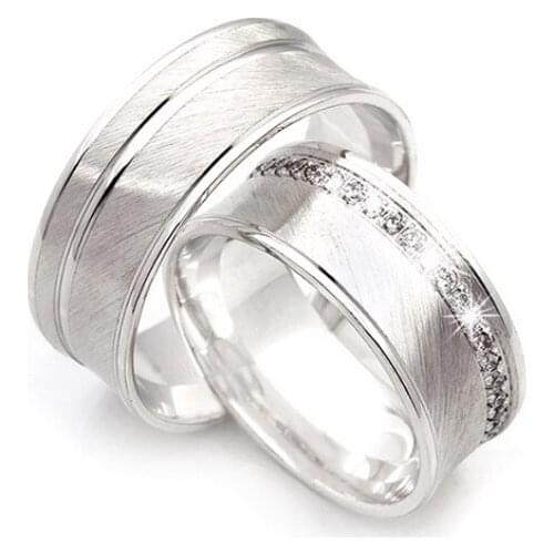 Couple Wedding Ring Sterling Silver 925 Woman And Man Luxury Jewelry Bands Fashion Engagement Anniversary Ancient Greek Model