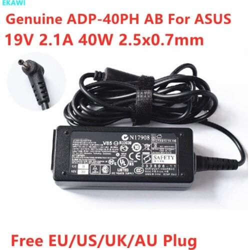 Genuine ADP-40PH AB 19V 2.1A 40W 2.5x0.7mm EXA0901XH AC Adapter For ASUS Eee PC 1005PE 1005HA 1008HA Laptop Power Supply Charger