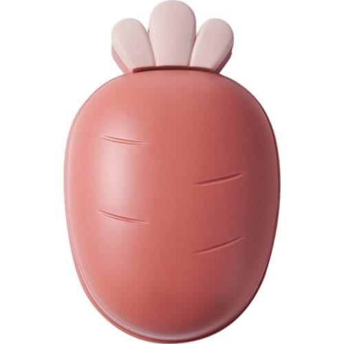 Portable Carrot Soap Box Bathroom Dishes Plate Case Soap Rack Holder Container