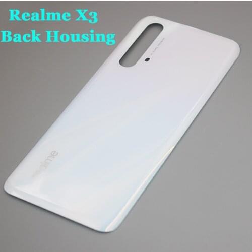 Realme X3 SuperZoom RMX2142 Back Cover High Quality Glass Rear Door Housing Panel Case Replacement Repair Part With Logo 6.6"