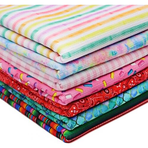 Fish Scales Stripe Grid Bullet Textured Liverpool Fabric Sewing Quilting Material DIY Cloth,1Yc13599