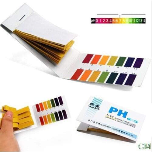80 Strips PH Meters Indicator Paper PH Value 1-14 Litmus Testing Paper Tester Urine PH Meter Can Test Urine Skin Care Product PH
