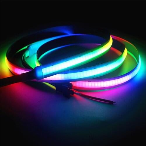 Dream Color Magic Digital Addressable LED Strip High Density No Spot Flexible COB/FOB LED Strip Same as WS2812B SK6812 332leds/m