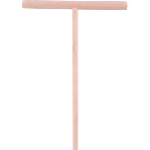 Practial T Shape Crepe Maker Pancake Batter Wooden Spreader Stick Home Kitchen Tool Kit DIY Use 1pc