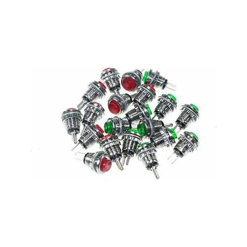 10 x Subminiature Button Switch Micro Push Button Switch DS - 101 Green