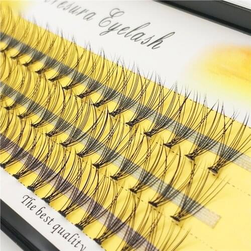 10D Russian Volume Eyelashes Extension Short Stem Pre made Fans C D curl Mink Lash Hot Selling Eyelash Individual Extensions