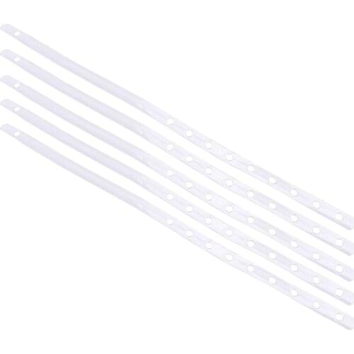 5Pcs Transparent Display Hanger Connector Strips Display Stable For Clothes Rack