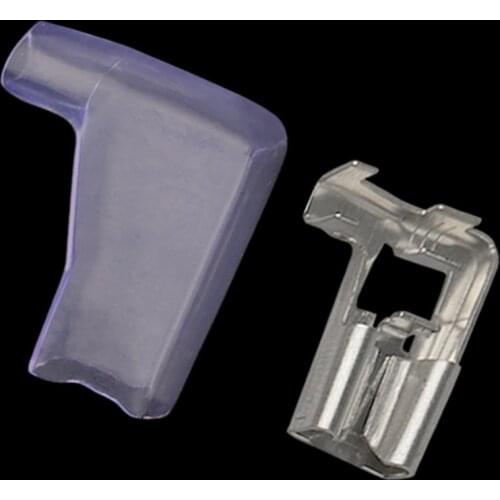 50sets 7.8 flag-shaped with plug spring 7.8mm Connector elbow plug-in butt cold-pressed terminals sheath