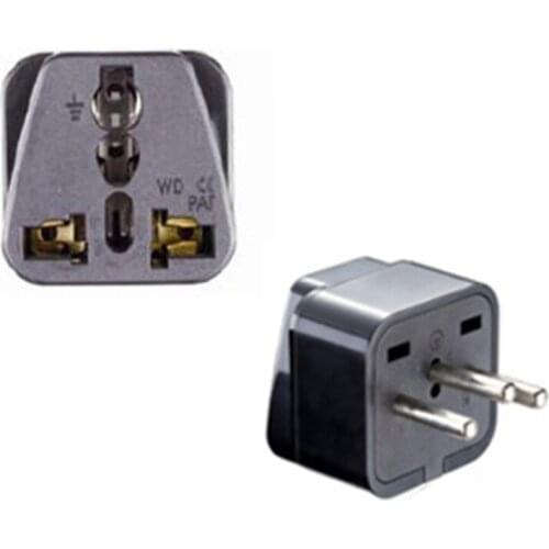 500pcs High Quality US EU UK To IL EG Plug Adapter International Israel Egypt Travel Power Adapter AC Converter Socket Plug