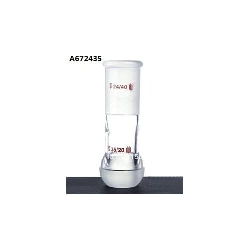 A672435 synthware, Adapter with ball joint, top joint: 24/40, bottom joint:35/20