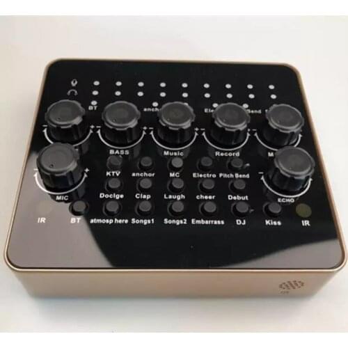 The English Version Of V10 Sound Card USB Charging Suitable For Most Digital Product With 3.5MM Interface Use For K Song TIKTOK