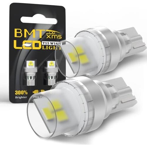 BMTxms 2Pcs Canbus For BMW 5 Series E60 E61 F10 F11 525 528 530 535 (2004-2017) LED Reverse Back Up Light Error Free Bulbs