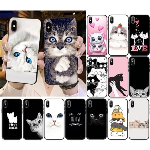 Cute Cats Phone Case For iPhone 12mini 12 11 ProMax XS MAX XR SE2020 8 7 6 6S Plus X 5 5S SE