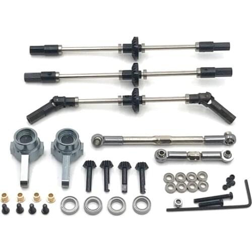 For WPL 1/16 B14 B24 C14 C24 C34 C44 B16 B36 Q60 Remote Control Car Upgrade Steel Gear Axle Gear