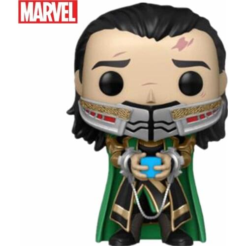 The Avengers Endgame Loki PVC Action Figures 100mm Marvel Loki Tesseract Luminated Figurine Model Toys