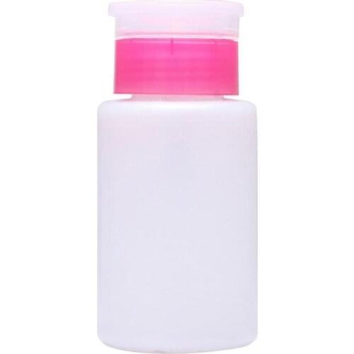 150ML Empty Bottle Pump Liquid Alcohol Press Pump Dispenser Bottle Nail Art Makeup Remover Manicure Tool Wholesale