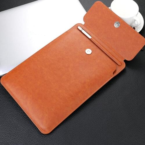 For iPad Pro 11 2018 Case Air 2019 iPad 10.2 7 th Gen Leather Pouch Cover iPad Pro 10.5 Tablet Case Sleeve Pen Slot bag Air 2 3
