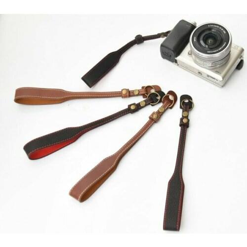 Leather Camera Strap Universal Wrist Hand Carrying Belt Strap Grip Band for DSLR Camera Sony Canon DSLR SLR