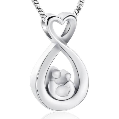 Cremation Jewelry for Ashes Infinity Love Shape Holds Loved One Ashes Keepsake Memorial Cremation Jewelry Urn Necklace for Women
