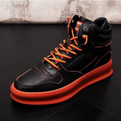 Stephoes Men Fashion Casual Ankle Boots Autumn Winter Thick Bottom Riding Boots Male Youth Trending High Top Leisure Boots