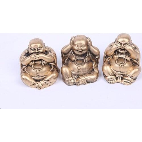 Set Maitreya Buddha Statue Buddha Supplies Buddhist Resin Crafts Home Decorations, Desk Decorations, Holiday Gifts