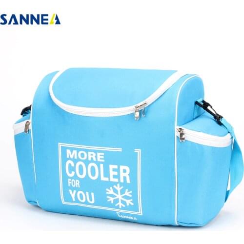 SANNE 25L Solid Color Cooler Bag Thermal Insulated Thermal Bag Can Carry Food and Drink Waterproof Portable Insulated Ice Pack