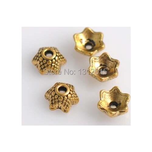 Wholesale Beads Flower Torus Antique Gold Alloy Spacer Beads Metal Beads Jewelry Making Supplies 7x4mm,100Pcs,YTC0066