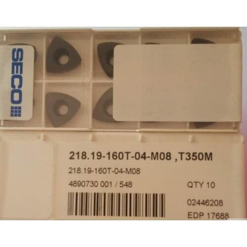 ORIGINAL 10PCS CARBIDE INSERT 218.19-160T-04-M08 T350M