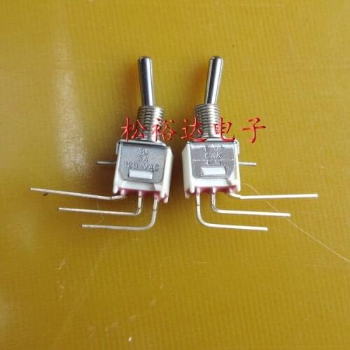 Original New 100% T101 ultra-small button switch 3gear 3pin lock aperture 5mm