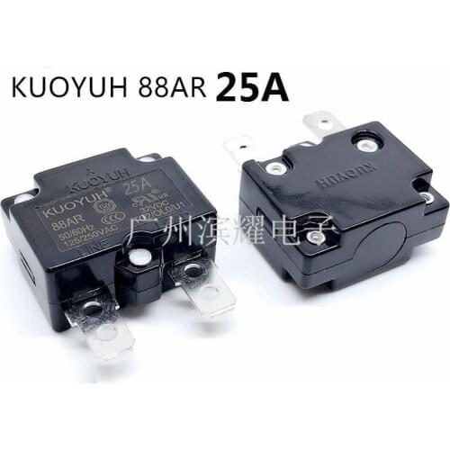 4Pcs Taiwan KUOYUH 88AR-25A Overcurrent Protector Overload Switch Automatic Reset