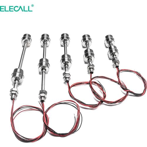 Two ball Float Switch Stainless Steel Tank Pool Water Level Liquid Flow Sensor dual balls Level Controller 100mm-300mm 110V 220V