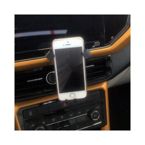 Carbon Fiber Look Car Air Vent Mount Phone Holder Stand for VW T-Cross 2019-2020