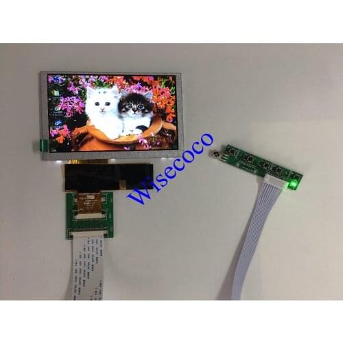 HDMI + 2AV+ VGA 5 inch vehicle-mounted LCD suite projection HSD050IDW1 resolution 800 x480 DIY on-board computer monitors