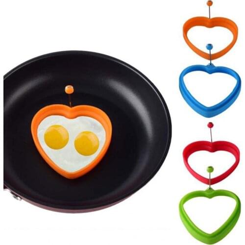 Silicone Fried Egg Rings Mold Non Stick Pancakes Sandwich Maker Cooking Tool