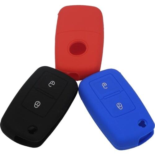 Bilchave 2BT Remote Car Key Silicone Case Cover Fob For Vw Volkswagen Golf Bora Jetta Seat Altea Alhambra Ibiza Polo T5 Passat