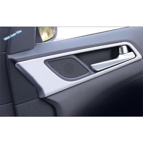 Lapetus Car Styling Inner Door Handle Bowl Panel Cover Kit ABS Fit For Hyundai Tucson 2016 - 2020 Matte / Carbon Fiber Look