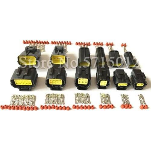 Denso 2/3/4/6/8/10/12 Hole Way Waterproof Wire Connector Plug Car Auto Sealed Electrical Set Car Truck Connector