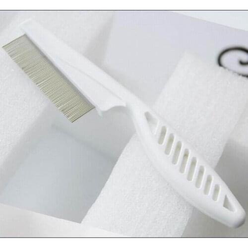 High quality 18CM metal lice comb detangle hair brush styling as nit remove dandruff comb for hair care headlice cleaning tool
