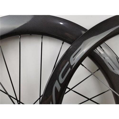 High quality carbon wheelset width 25mm disc brake clincher tubeless 700C road bike carbon wheels 2 years warranty