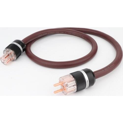 Hi-End EU Schuko Power Cable Cardas 33 Corex0.23mm+1 Corex0.81mm AC Power Cords Cable Audio Grade 16MM Pure Copper Schuko Plug