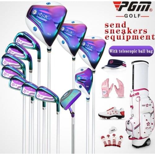 Womens pgm Golf Irons Ms Club Adult Complete Cue Kit clubs ladies' 12pcs/set of clubs driver+fairway wood+irons+putter+Ball bag