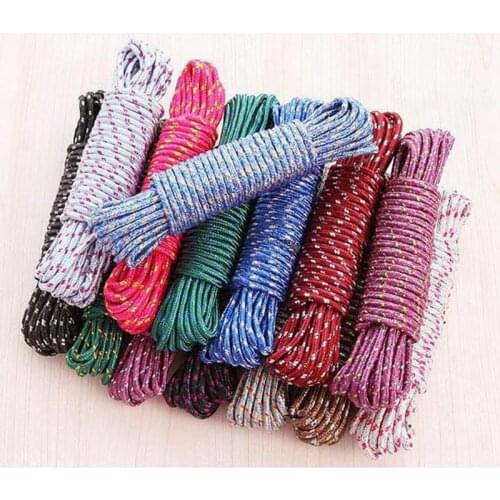 10M Laundry Hanging Rope Nylon Slip Windproof Clothesline Outdoor Drying Clothes Line Clotheslines