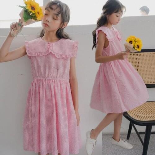 2020 Big Girls Summer Clothes Dress For Girl School Teen Princess Kids Dresses Pink 4 5 6 7 8 9 10 11 12 13 14 15 16 17 Years