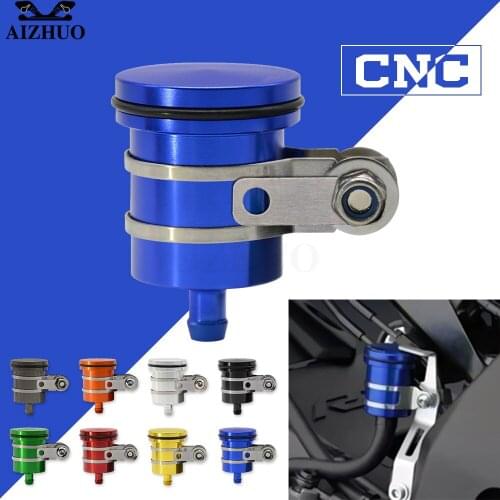 AIZHUO Universal Motorcycle Oil Brake Reservoir Fluid Cup for YAMAHA XJR 1300 R6S XT660/X/R/Z TMAX500/530 SUPERTENERE/XT1200ZE