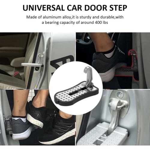 Car door step pedal Stepping Ladder Foot Pegs For Car Folding Auto Doorstep Easy Access To Car Roof rack With Safety Hammer