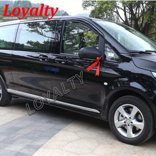 Loyalty for Mercedes-Benz V260 Vito 2016 2017 2018 Door Body Side Molding Trim Car Accessories Styling