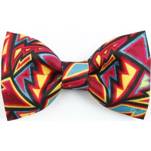 Free Shipping New male Mens Bow tie male retro British tide graffiti printing collar flower female wedding Korean bow tie